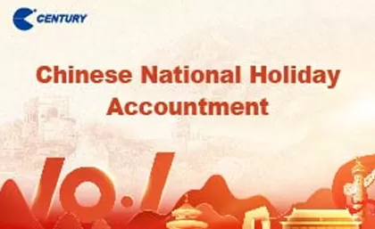 Annuncio di festa nazionale cinese